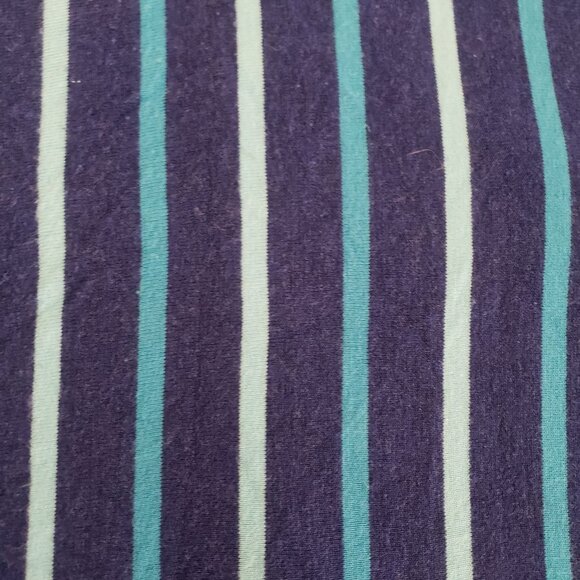 LulaRoe Blue Striped Top High Low Hemline Size S - Picture 3 of 4